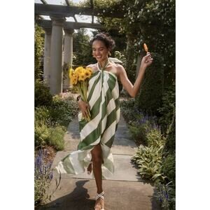 Ronny Kobo Green Chantell Dress Size S with Fabric Pull